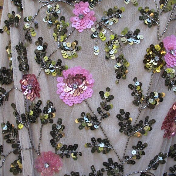 Mac Duggal 10903 Womens FLORAL SEQUINED ONE SHOULDER COLUMN GOWN - Picture 8 of 15